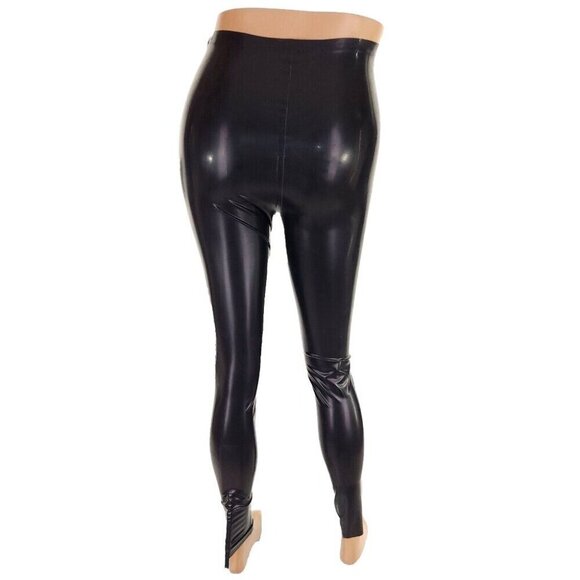 Saint Laurent Latex Leggings Size F36 US 4 Black - Picture 6 of 15